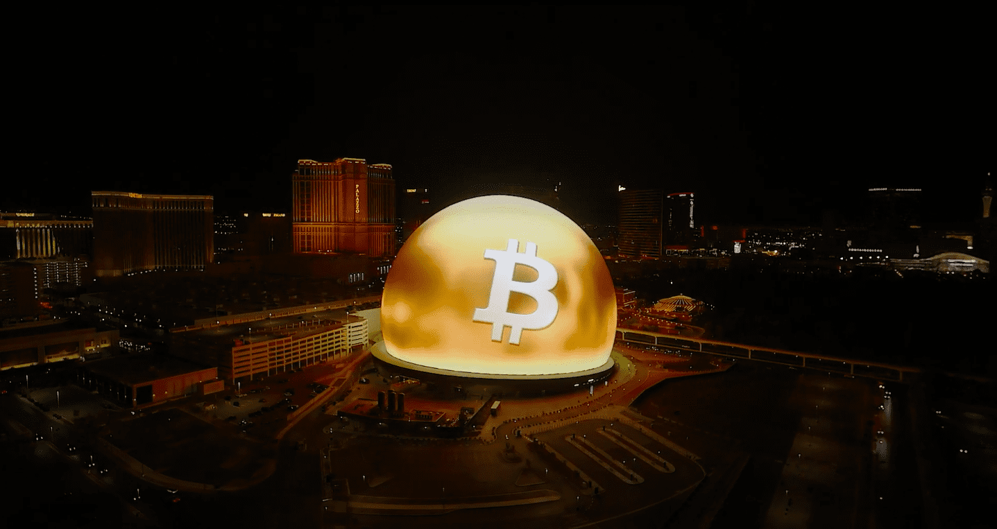 Bitcoin Takes Over Las Vegas Sphere: First Crypto To Be Displayed