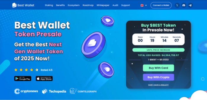$BEST presale main webpage